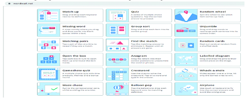 Features of WordWall Media